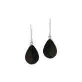 AE-6209-SHB Sterling Silver Earring With Black Shell Jewelry Bali Designs Inc